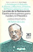 La crisis de la Restauración